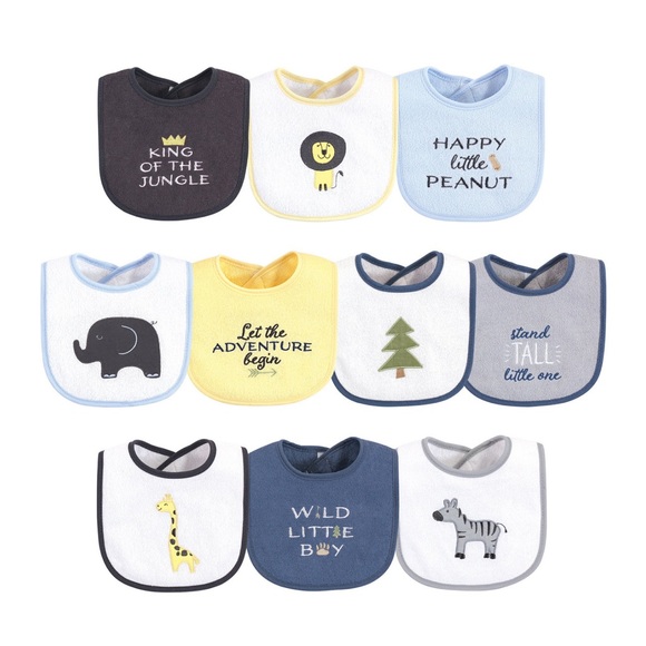 HB Baby Bibs Bundle (7 Gently used 3 New) - Picture 1 of 13